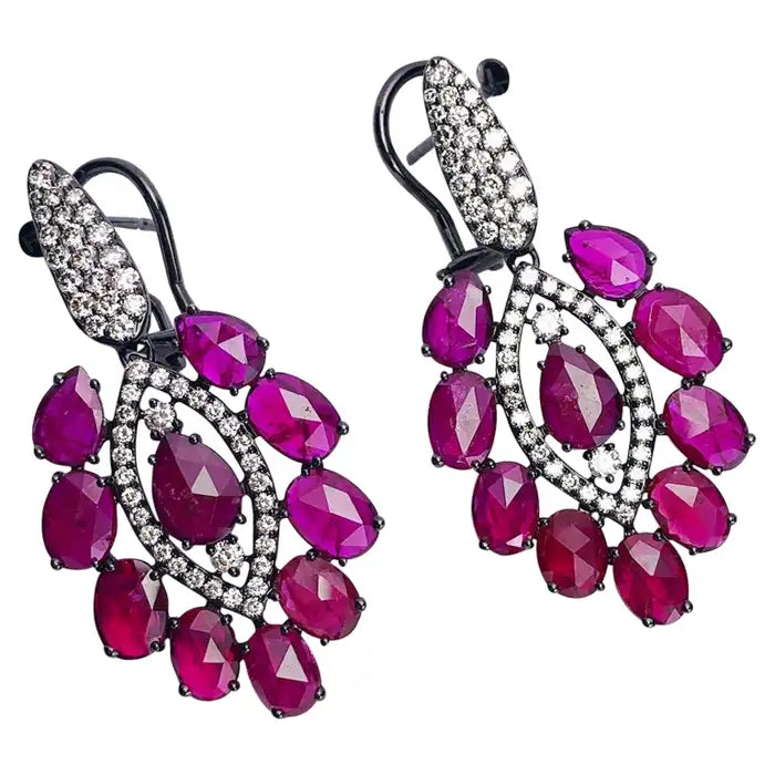 Ruby Drop Earrings