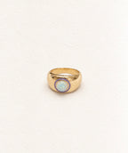 Opal Gypsy Ring with Enamel Detail