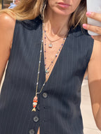 Stone Fortune Fish Pendant