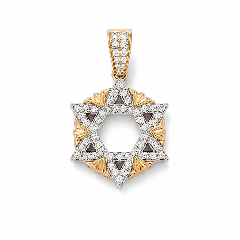 The Baba David Pendant - White Gold