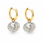 Oval Gerogian Drop Earring