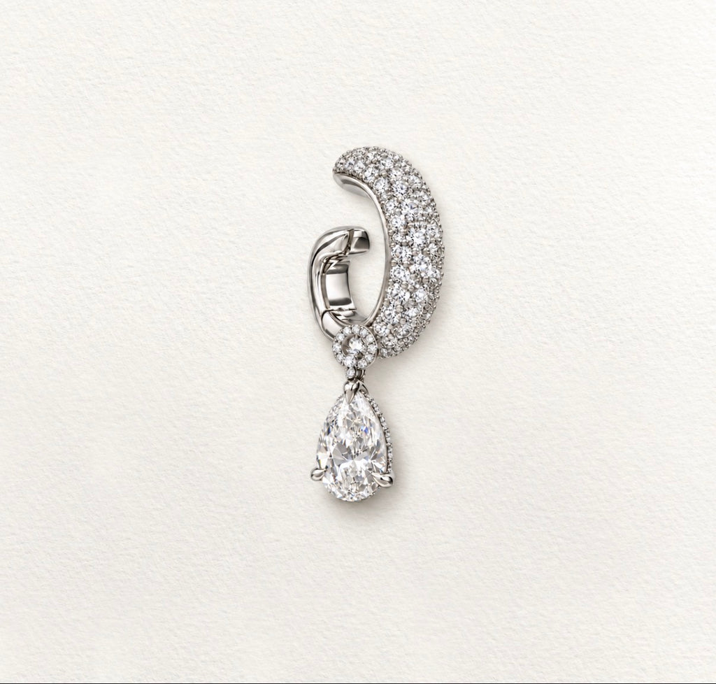 The Vice Pave Diamond Drop Ear Cuff