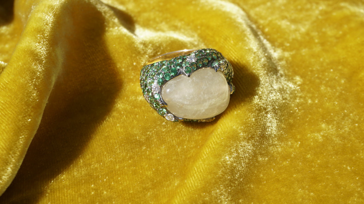 Tsavorite Stone Ring