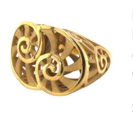 Seashell Chamber Ring