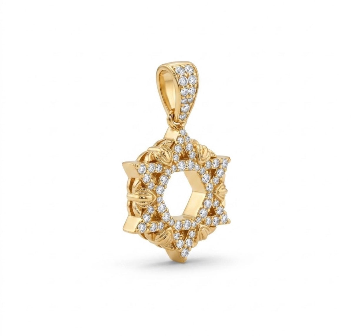 The Baba David Pendant - Yellow Gold