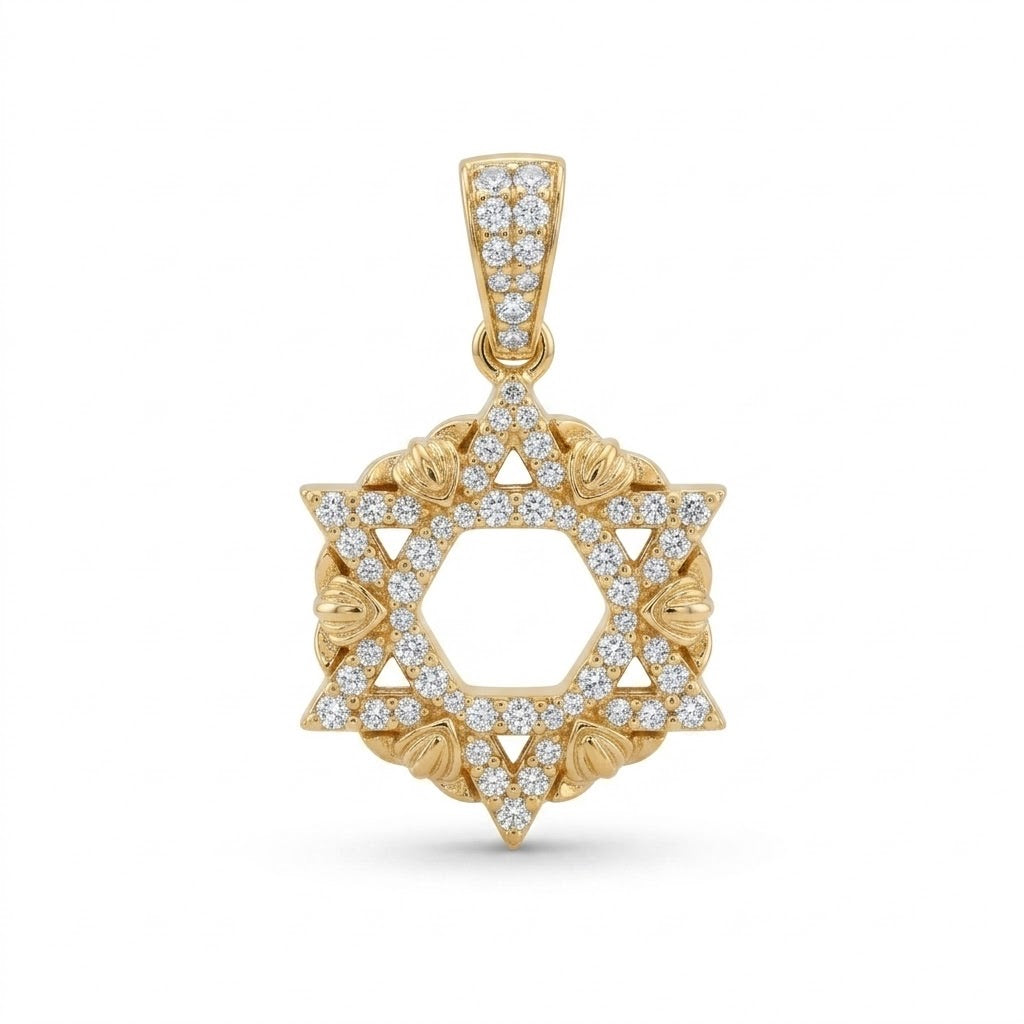 The Baba David Pendant - Yellow Gold