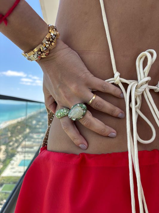 Tsavorite Stone Ring