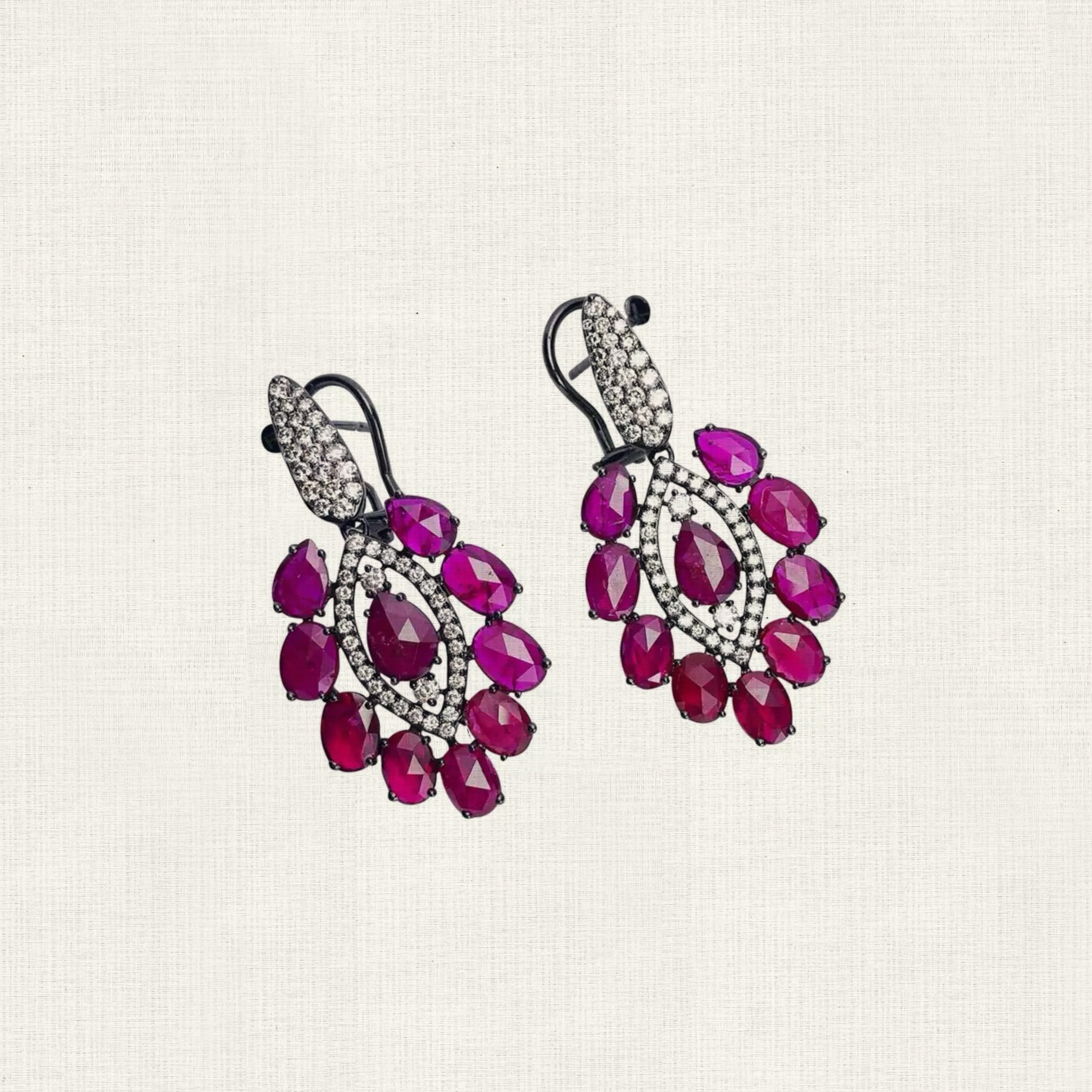 Ruby Drop Earrings