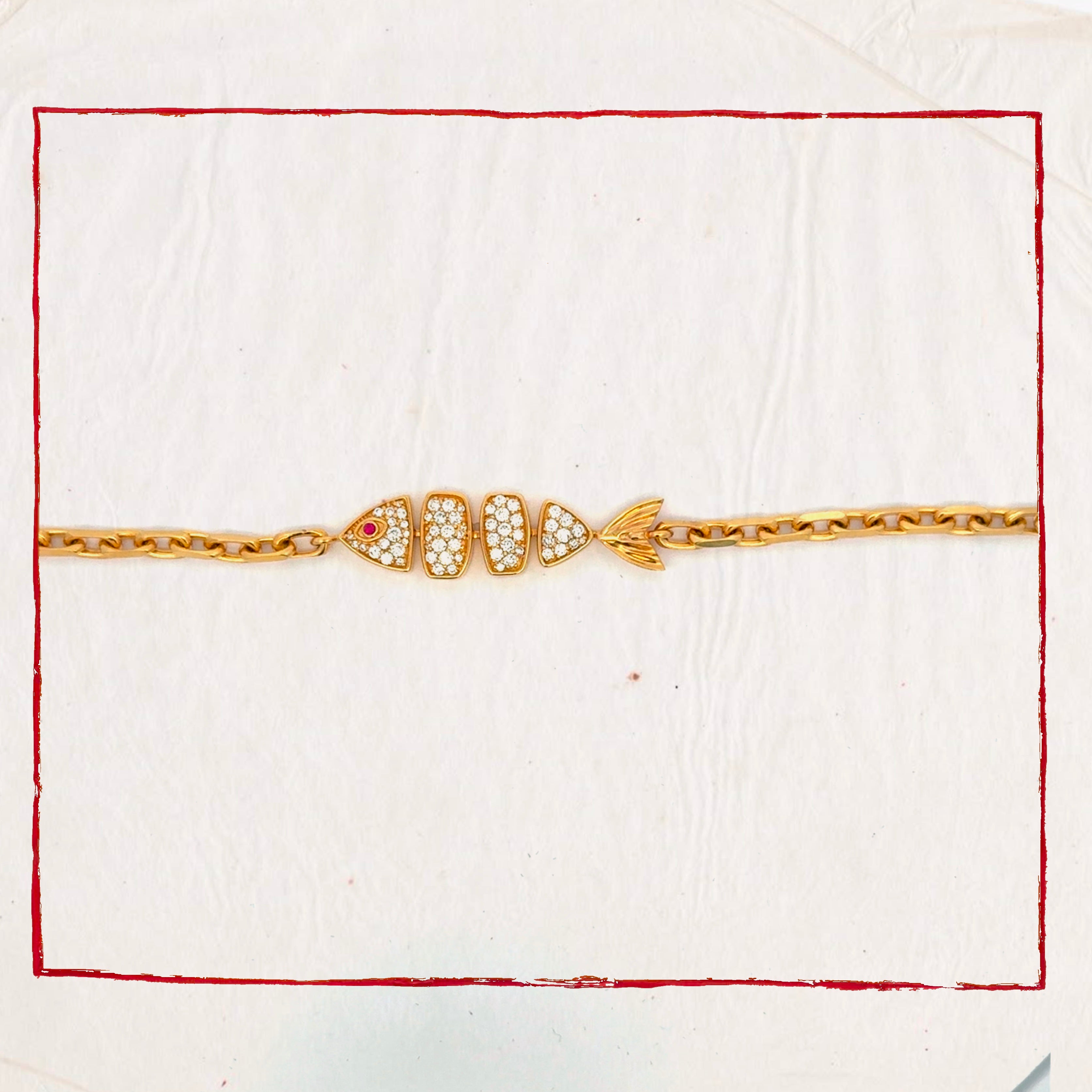 The Diamond Fortune Fish Bracelet