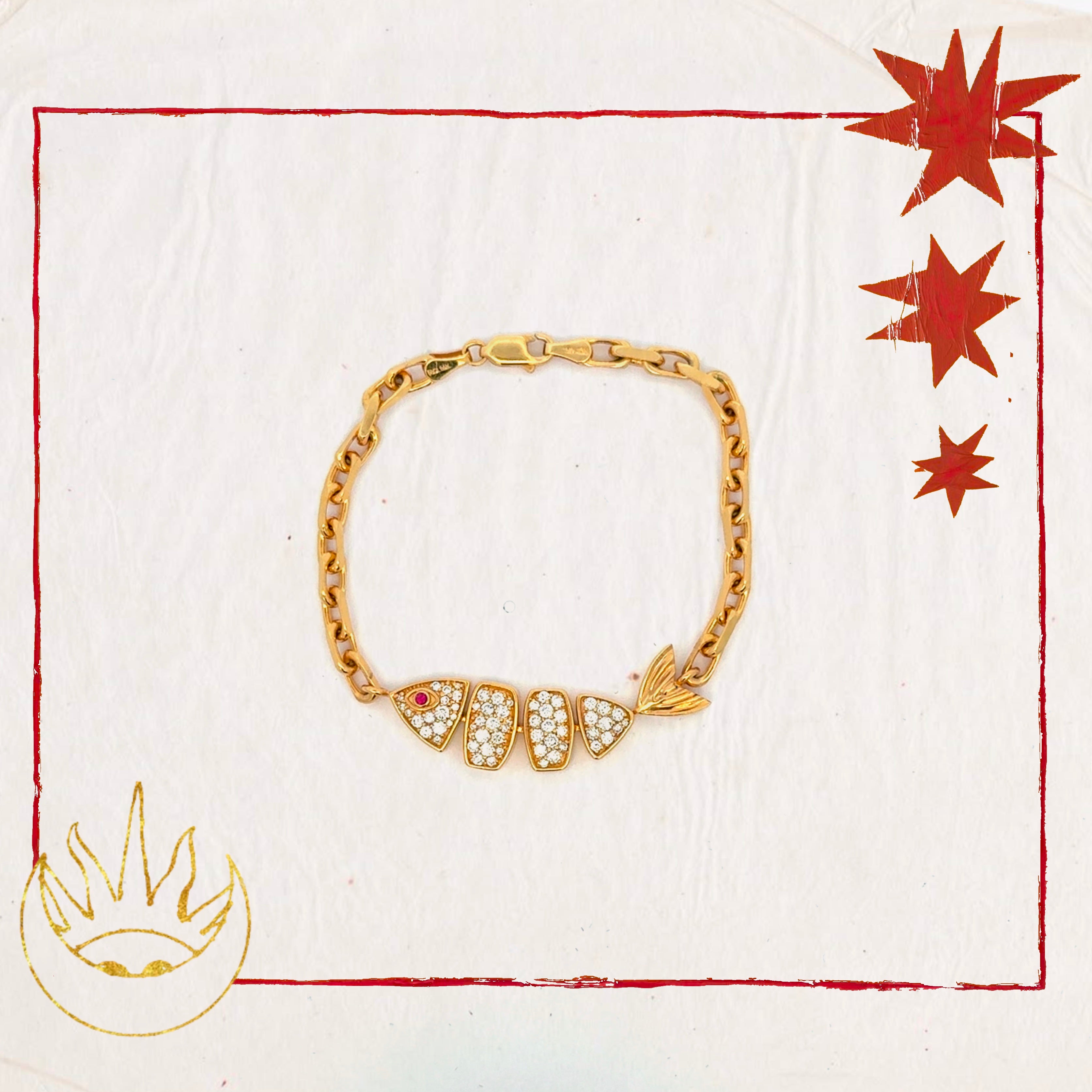 The Diamond Fortune Fish Bracelet