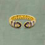 Sapphire Meeting Hearts Cuff