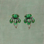 Tsavorite Orchid Earrings