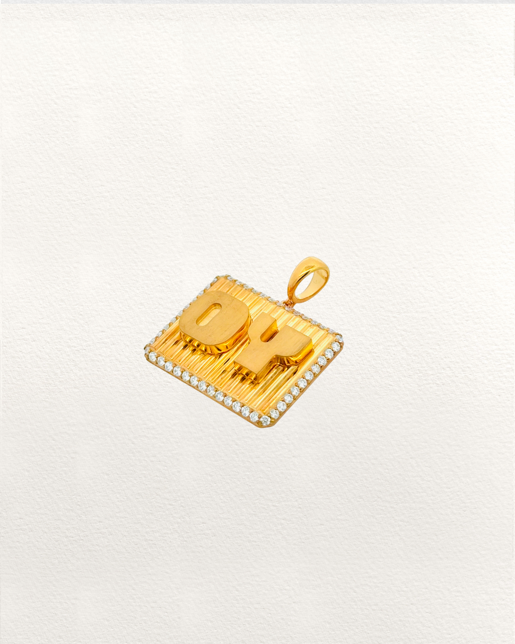 OY Grandpa Plate Pendant