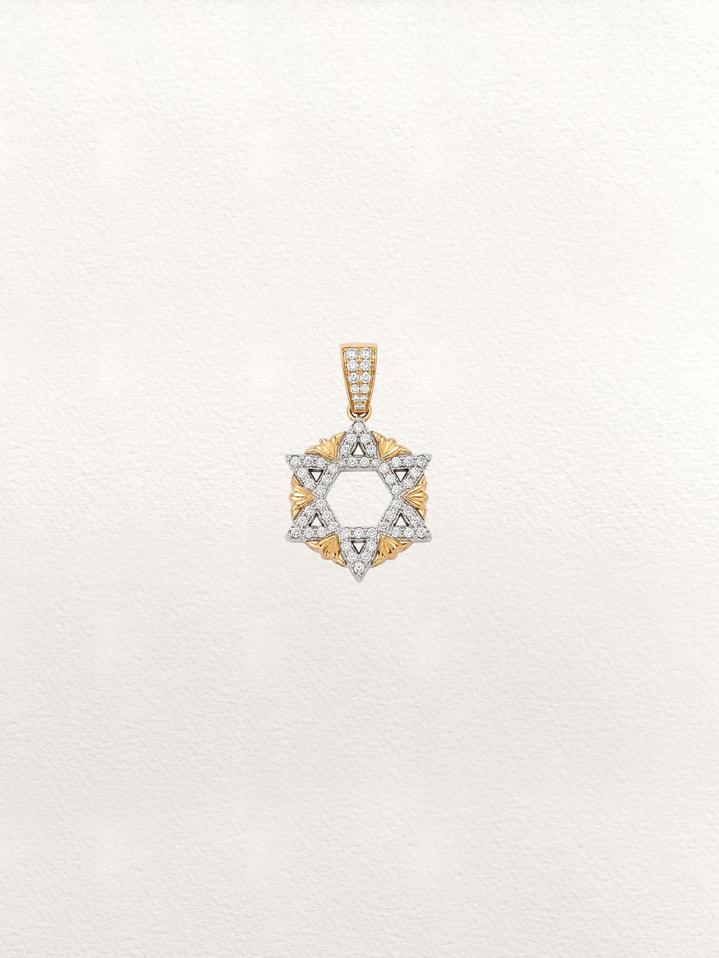 The Baba David Pendant - White Gold