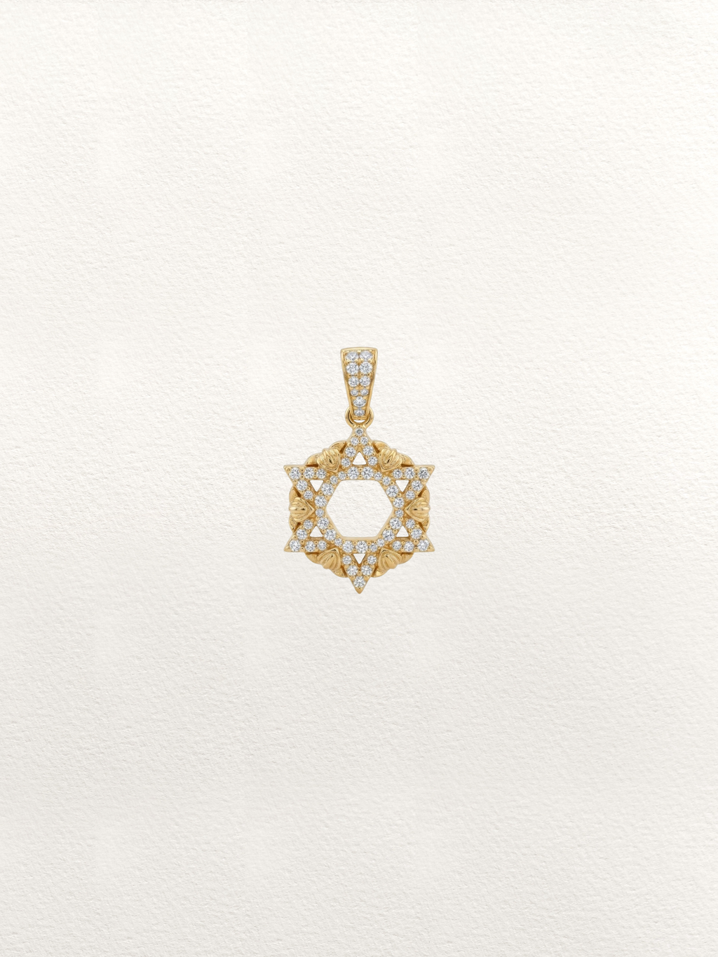 The Baba David Pendant - Yellow Gold
