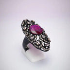 Black Gold Ruby Ring
