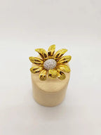Gold Daisy Flower Ring