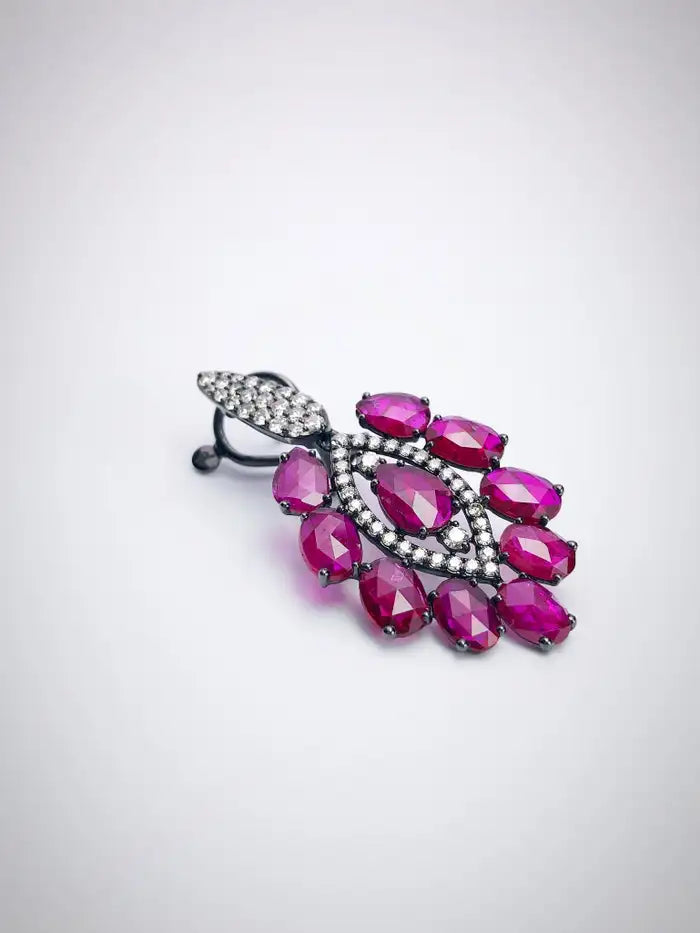 Ruby Drop Earrings