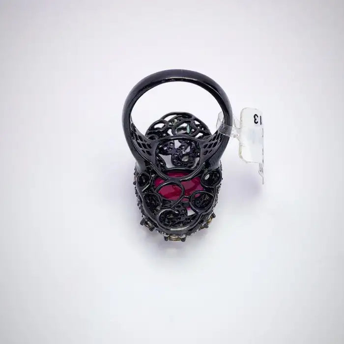 Black Gold Ruby Ring