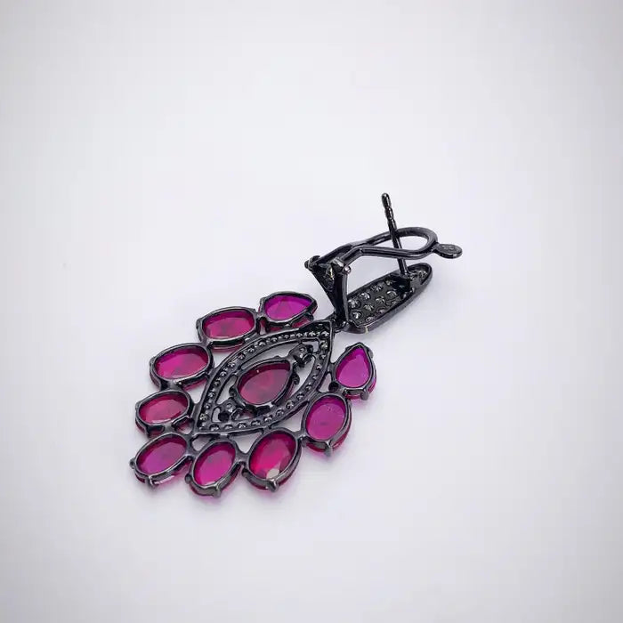 Ruby Drop Earrings